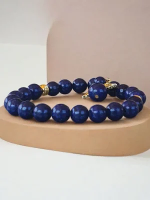 Bracelet Lapis Lazuli – Confiance & Communication | Bracelet Pierre Naturelle