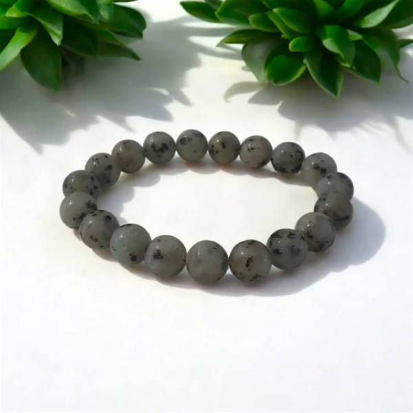 Bracelet Fantaisie Effet Pierre Jaspe Verte – Nature & Équilibre