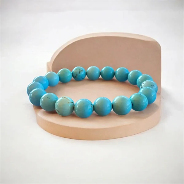 Bracelet Fantaisie Effet Pierre Turquoise – Style & Fraîcheur
