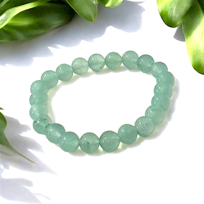 Bracelet Fantaisie Effet Pierre Aventurine Verte – Vitalité & Harmonie